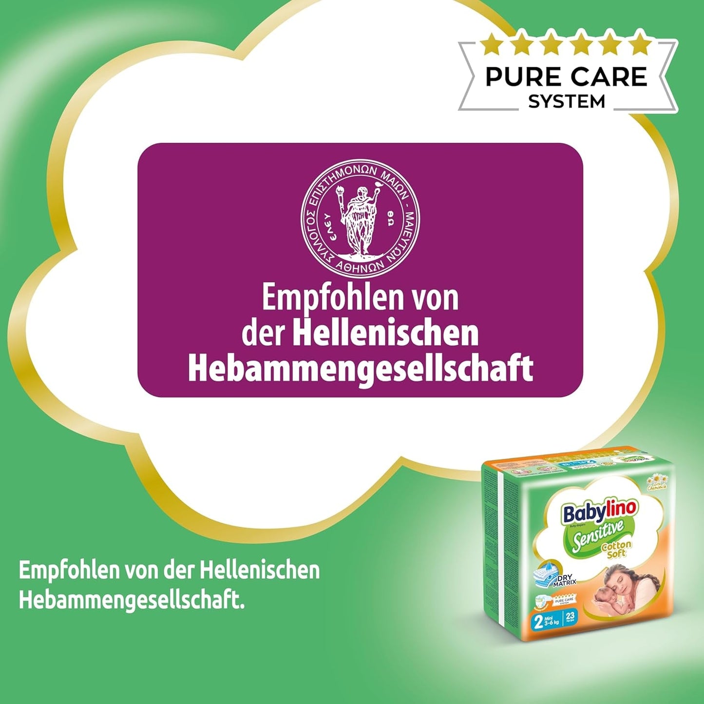 Luiers voor gevoelige baby's, maat 2, mini (3-6 kg), 192 luiers