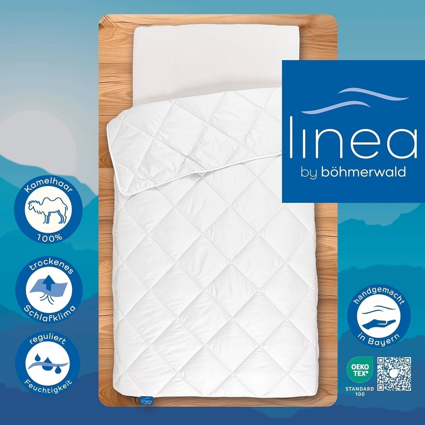 Exclusief dekbed, kameelhaar, wit, 200 X 200 Cm Quilts en quilts Naty Shop
