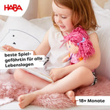 HABA Lily Lou pop - Zachte stoffen pop vanaf 18 maanden - 30 cm met kleding en haar - Ideaal speelkameraadje voor kleine kinderen - 1302842001
