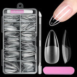 Volledige dekking korte nagels 120 stuks 12 maten Korte nageltips voor gelnagels Lijm op kunstnagels Lijm op nagelvijlset Nagelpolijstmachine Nagelriemschuiver