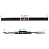 Mylee Magic Extender Gel Tool Mit Zwei Enden – 2 in 1 Pinsel & Spachtel voor UV/ LED Nagelkunst, Nagelspitzen & Voor Extensions