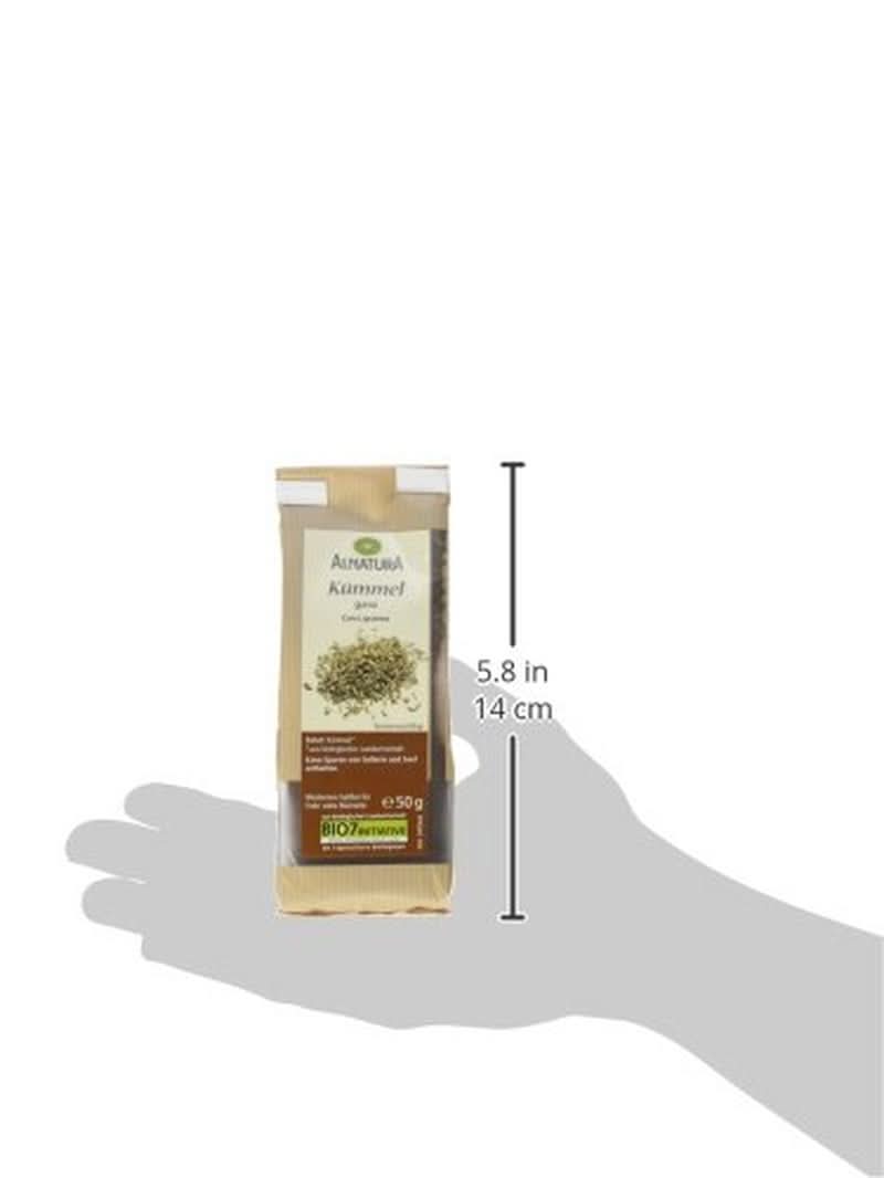 Hele biologische komijn, 50 gram Condimente Naty Shop