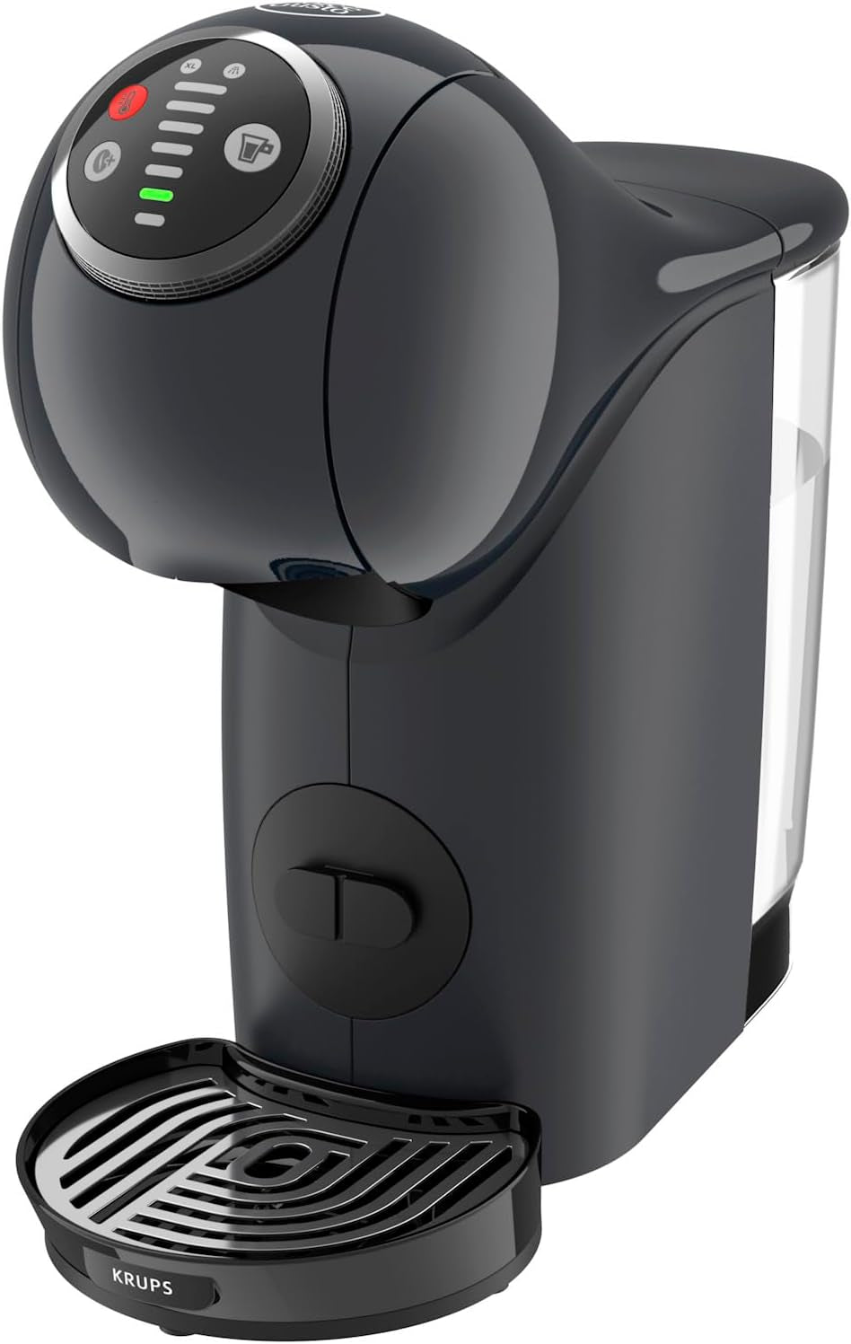NESCAFÉ Dolce Gusto Genio S Plus van Krups, compacte capsulekoffiemachine, inhoud 0,8 liter, 1500 watt, automatische ontkalkingswaarschuwing, spacegrijs, KP340B