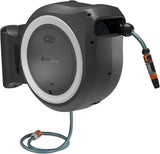 Gardena PowerRoll XXL Solo draadloze muurslangenbox: automatische slanghaspel met 40 m tuinslang, slanggeleider en RollControl, batterijvoeding, UV- en vorstbestendig (18647-55)