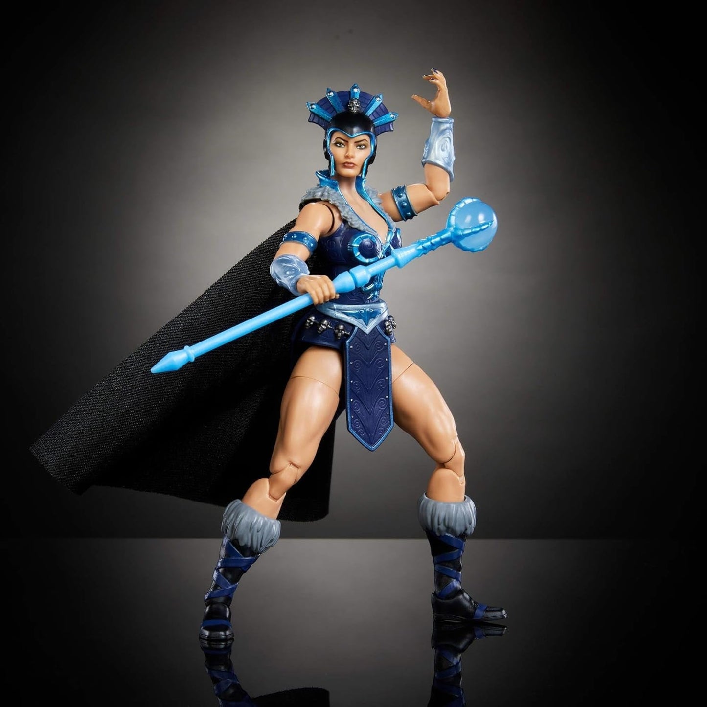 Masters of the Universe Masterverse actiefiguur ca. 18 cm hoog, nieuwe Eternia Evil-Lyn, MOTU Toy Villainess, Sorceress, 30 bewegingspunten, kristallen bol, JBP77 actiefiguren Naty Shop