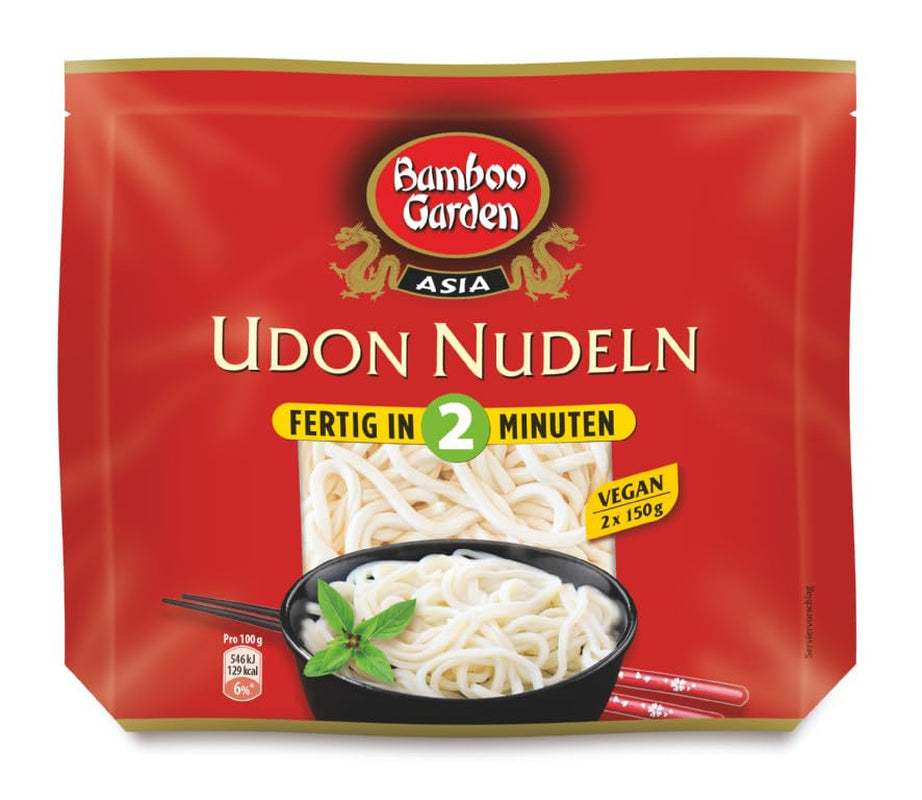Udon-noedels van Bamboo Garden, voorgekookt, 300g