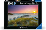 Ravensburger Puzzel 12000690 - Zonsondergang boven Amrum - Puzzel van 1000 stukjes voor volwassenen en kinderen vanaf 14 jaar, Noordzeestrandpuzzel Puzzel Naty Shop
