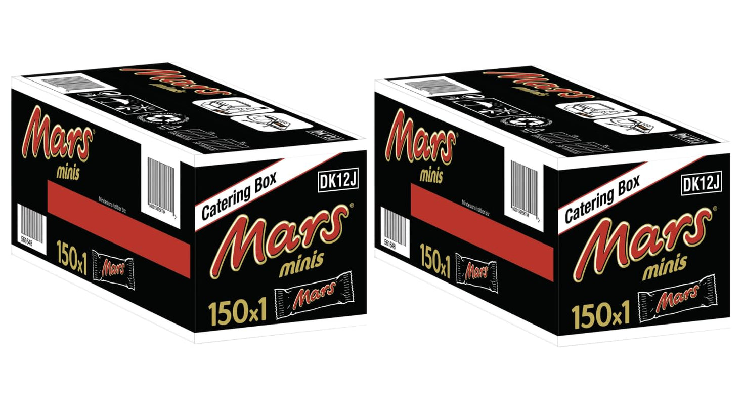 Mars Minis Chocoladerepen | Grootverpakking chocolade | Karamel | 150x18g
