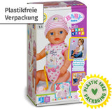 BABY Born Lena (klein babymeisje) 36 cm, pop met 7 functies voor kinderen vanaf 1 jaar, werkt zonder batterij, grote pop 36 cm Poppen Naty Shop