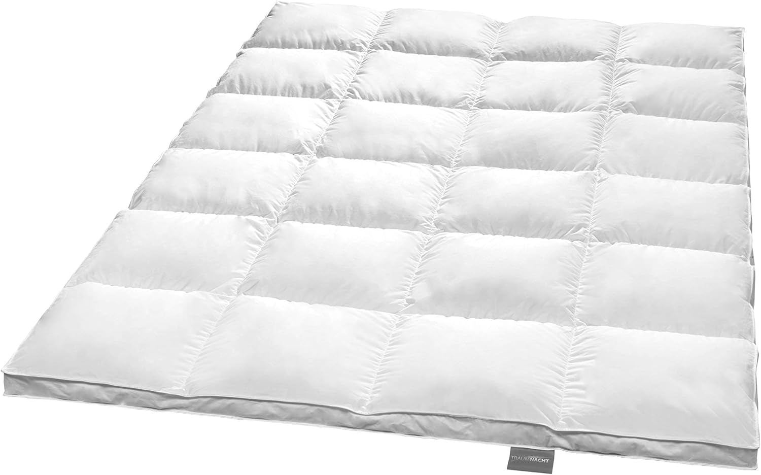 Traumnacht Basic Licht donzen dekbed met nieuw wit dons (60%) en veren (40%), DIN EN 12934, 135 X 200 Cm, Down Pass en Oeko-Tex gecertificeerd, geproduceerd volgens de Duitse kwaliteitsnorm Dekbedden en dekbedden Naty Shop 90 procent dons / 10 procent veren Zeer warme winterdeken 135 X 200