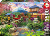 Educa - Puzzel van 1500 stukjes voor volwassenen | De Japanse tuin. Afmetingen: 85 X 60 cm. Inclusief Fixpuzzel puzzellijm. 14 jaar lang (19937) Puzzle Naty Shop Standaardtitel