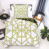 Beddengoed voor kinderen, jongens, diverse modellen, met ritssluiting, polyester microvezels Beddengoed - kinderen Naty Shop Geometrische lijnen 135X200 Cm + 80X80 Cm