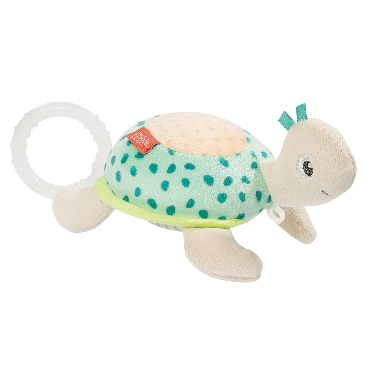 Fehn mini muziekdoosfee - knuffel en slaaphulpje: opwindbare muziekdoos met de zachte melodie "Zwanenmeer" kalmeert in elke situatie - voor baby's en peuters vanaf 0+ maanden Speelgoed Bebe Naty Shop Schildpad