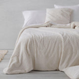 Winterdekbed van crème synthetisch lamsleer, Ancho 135 Cm Dekbedden en dekbedden Naty Shop