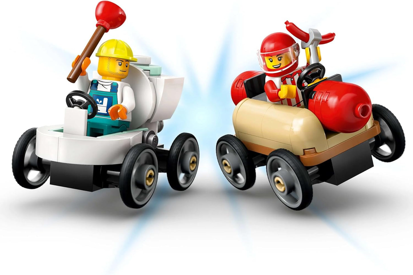 LEGO City No Limits: Zeepkistenrace Met Helling - Bouwspeelgoed voor jongens en meisjes vanaf 6 jaar - Set met 2 zeepdozen en 4 Racer minifiguren - Cadeau-idee voor kinderen 60460 Bouwsets Besuche den LEGO-Store