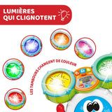 Chicco 00009820100000 Mi First Drumset met licht en geluid, 3 speelmodi Muziekinstrument met batterij voor kinderen, veelkleurig, groot Jucarii Bebe Naty Shop