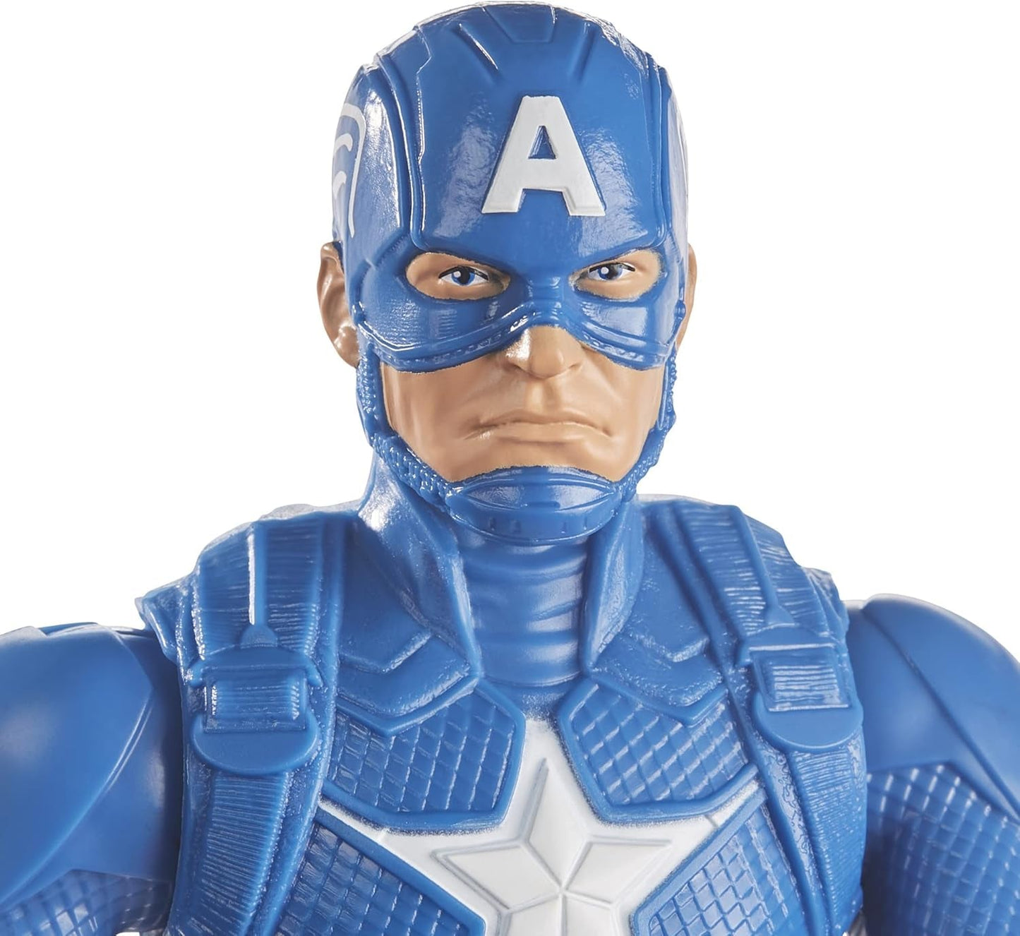 Marvel Avengers Titan Hero Series Blast Gear Captain America-actiefiguur 30 cm groot speelgoed voor 4+ jaar oud Blauwe actiefiguren Naty Shop