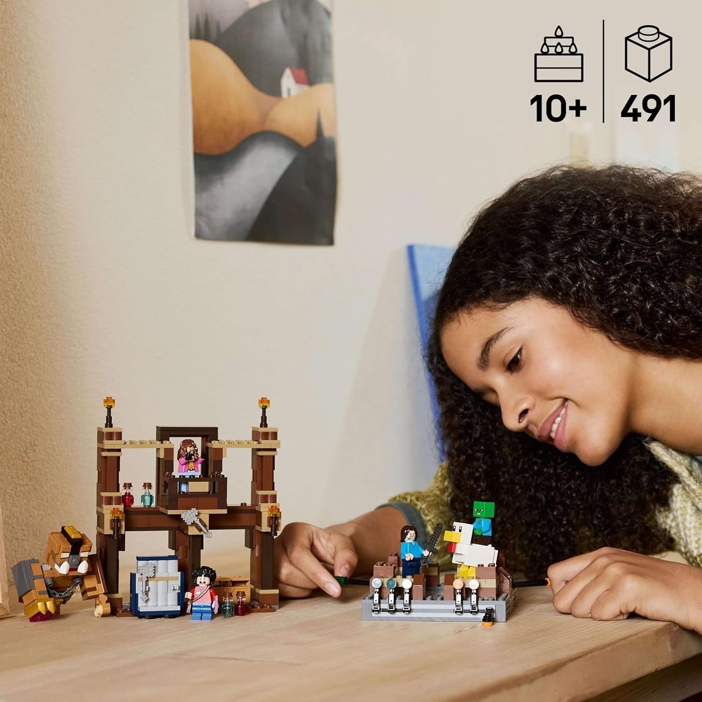 LEGO Minecraft Boslandhuis met boksring - Gamerset met Zombies en Oberborst - Interactief bouwspeelgoed met uitrusting en rails - Cadeau voor jongens en meisjes vanaf 10 jaar - 21272 Bouwsets Besuche in LEGO-Store