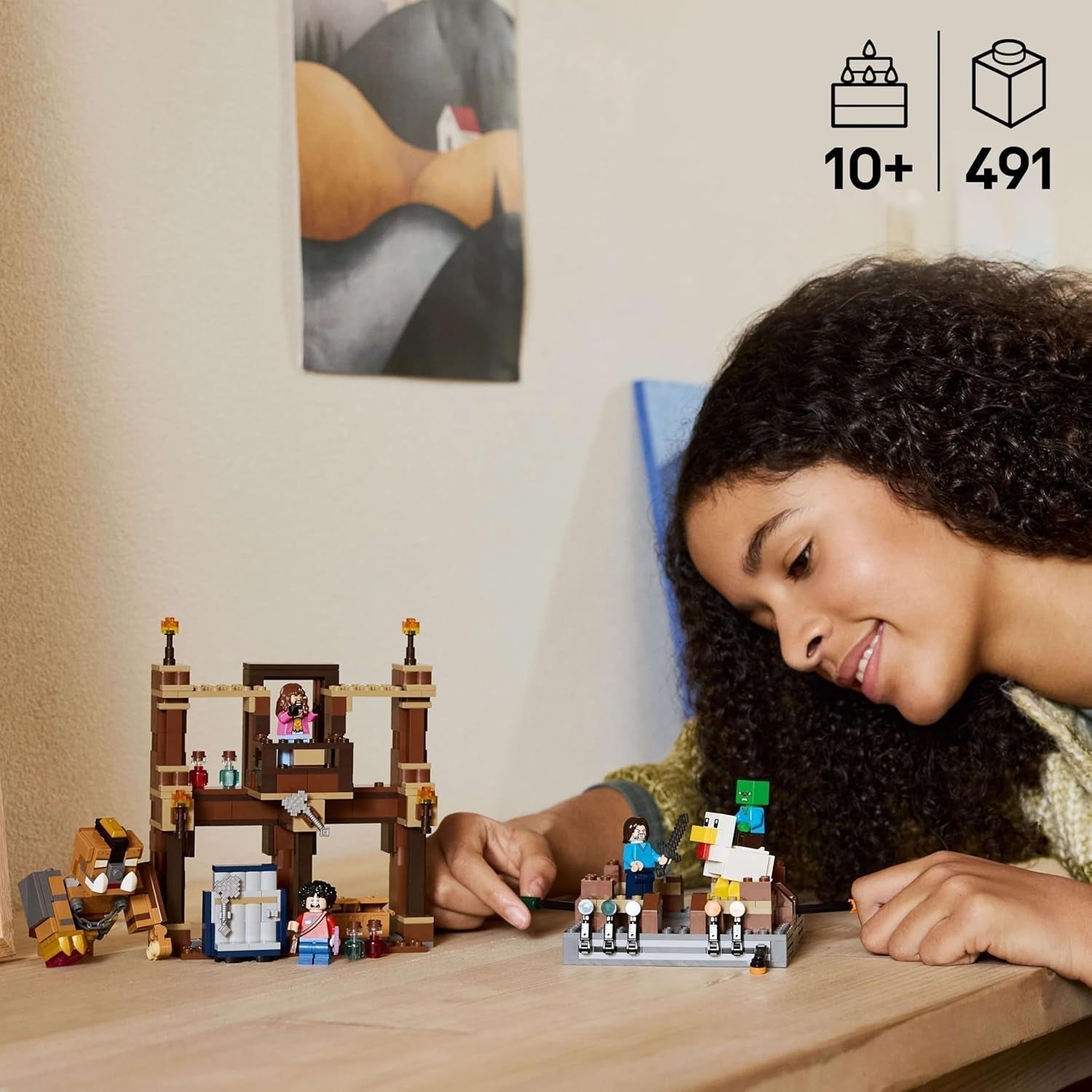 LEGO Minecraft Boslandhuis met boksring - Gamerset met Zombies en Oberborst - Interactief bouwspeelgoed met uitrusting en rails - Cadeau voor jongens en meisjes vanaf 10 jaar - 21272 Bouwsets Besuche in LEGO-Store