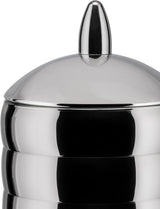 Alessi Kalistò 2 CB02 - Keukenpot in roestvrij staal 18/10 met aluminium knop, 114 cl, zilver Voedselbewaardozen Naty Shop