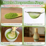 Alyvisun Matcha-set, 5-delig Matcha-theeservies met Matcha-theepot en Matcha-theestandaard, theelepel, theelepel, Matcha-theeset voor Matcha-liefhebbers, ideaal voor beginners en liefhebbers