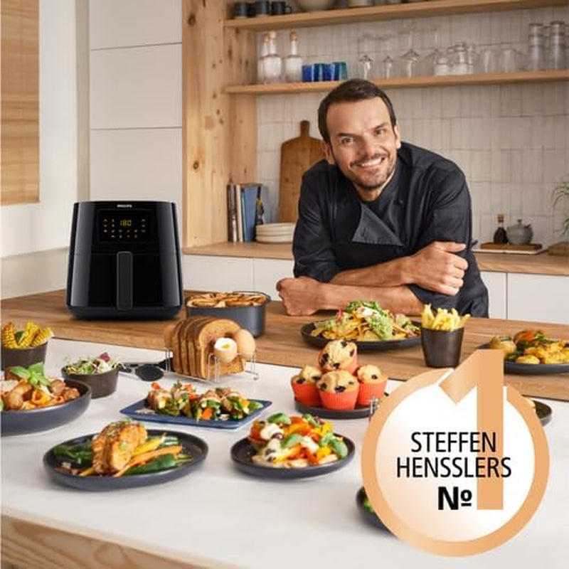 Philips 3000Er Airfryer XL - Rapid Air-technologie, frituren met tot 90% minder vet, inhoud 1,2 kg, 6,2 liter, touchscreen Apparaten Naty Shop