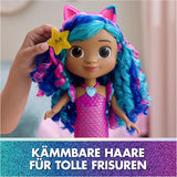 DREAMWORKS GABBY'S POPPENHUIS – Sing & Shine Meerjungfrau Gabby, 35 cm groot Puppe mit Licht- en Geluidseffect, spricht Deutsch, für Kinder ab 3 Jahren