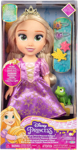 Disney Princess Rapunzel 35 cm zingende pop, zingt 'I See The Light', inclusief accessoires voor meer plezier, perfect voor meisjes vanaf 3 jaar, paars