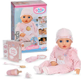 BABY Born Annabell 43 cm - Zachte pop met 7 elektronische functies en geluid - Geschikt voor kinderen vanaf 3 jaar - Pop inclusief accessoires - Werkt op batterijen