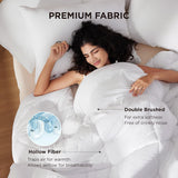 BEDSURE Gewatteerd dekbed Full/Queen (88"X88") Witte dekbedden en dekbedden Naty Shop