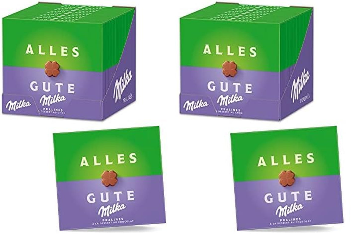 Milka All the Best Pralines 10 x 110g, Fijne pralines van alpenmelkchocolade met cacaoroomvulling (pak van 2)