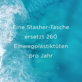 Stasher Bag Premium siliconen herbruikbare voedselzak Halve gallon Blauw Duurzaam Oven Vaatwasmachine Vriezerbestendig Milieuvriendelijk Lunchtas Voedselbereiding 1893 ml Voedselbewaardozen Naty Shop