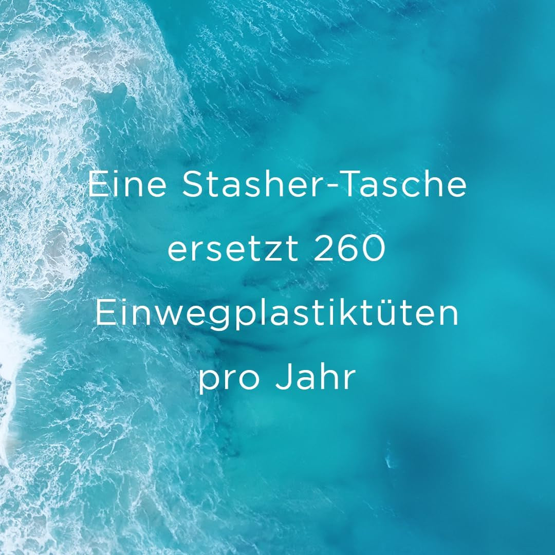 Stasher Bag Premium siliconen herbruikbare voedselzak Halve gallon Blauw Duurzaam Oven Vaatwasmachine Vriezerbestendig Milieuvriendelijk Lunchtas Voedselbereiding 1893 ml Voedselbewaardozen Naty Shop