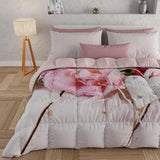 PETTI Artigiani Italiani - Winterquilt, Winterquilt, Enkele quilt, Dubbelzijdig, Monokleur en digitaal printen, 100% hypoallergene microvezel, Made in Italy Quilts en quilts Naty Shop Country chic King Single