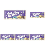 Milka Oreo Sandwich – Alpenmelkchocolade, gevuld met knapperige stukjes Oreo-koekjes en zachte vanillecrème – 92g
