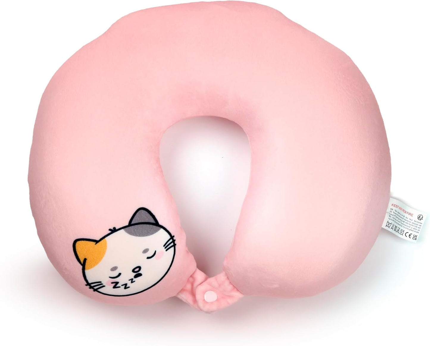 Puckator Swapseazzz Pluche Reiskussen 2 in 1 Lola La Gatta Wit Standaard Reiskussens Naty Shop
