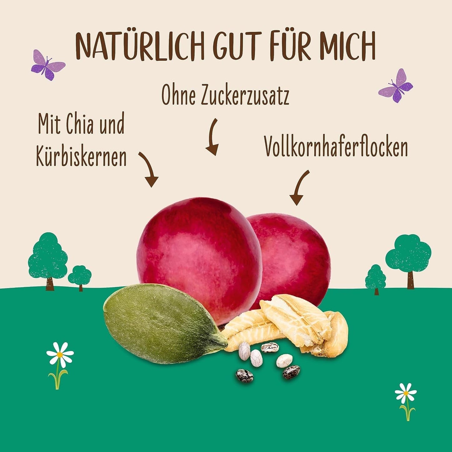 Allos ongezoete eiwitmuesli | Biologische Muesli | Havermout | Ontbijtgranen | Veganistisch (5 x 450 g), 1 stuk (pak van 5)