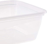 Kekeeper set van 3 voedselbewaarpotten, 3 x 1,25 l, 20,5 x 15,5 x 6,5 cm, Fredo Fresh, transparant blauw Voedselbewaardozen Naty Shop