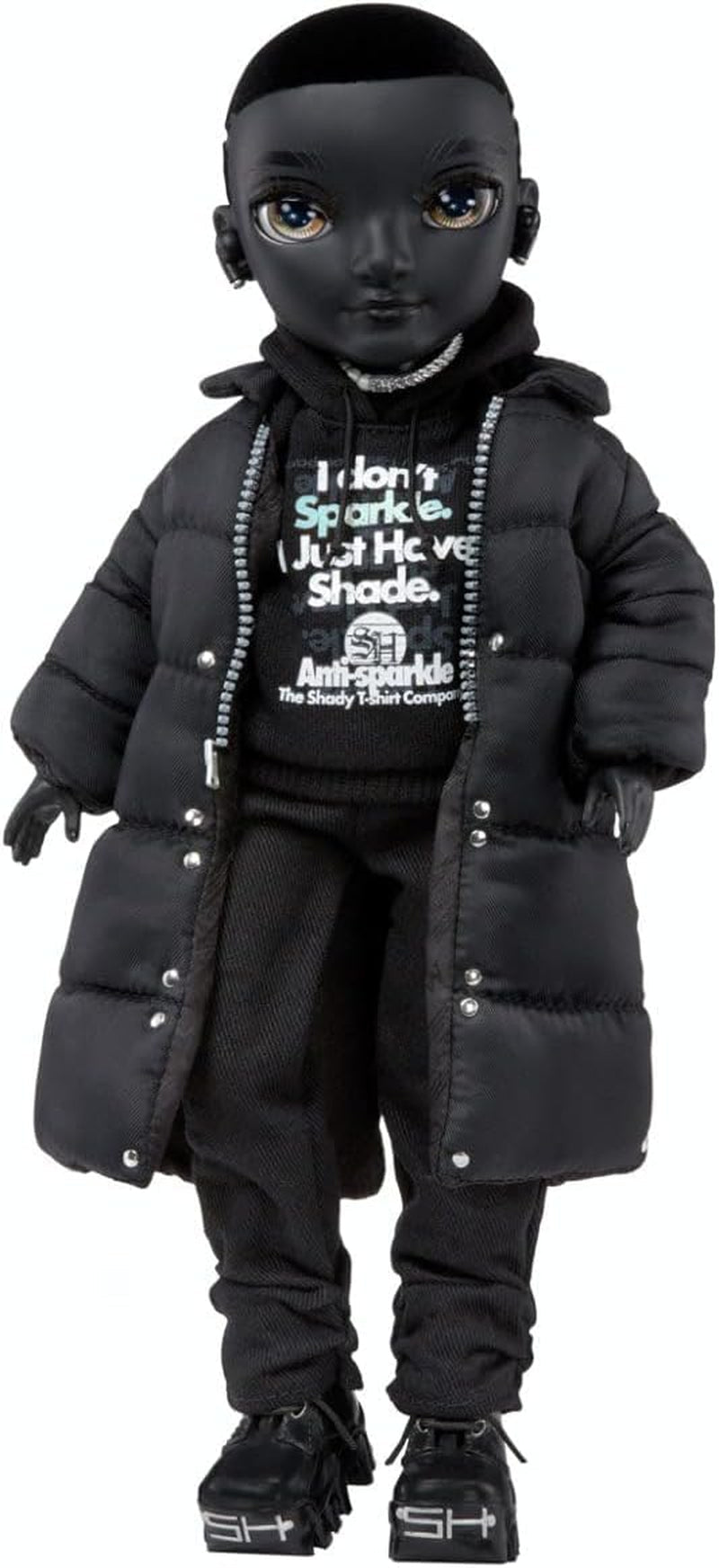 Rainbow High Shadow High - REXX McQueen - Modieuze zwarte pop met modieuze outfit en ruim 10 kleurrijke speelaccessoires - Ideaal voor verzamelaars en kinderen van 4-12 jaar