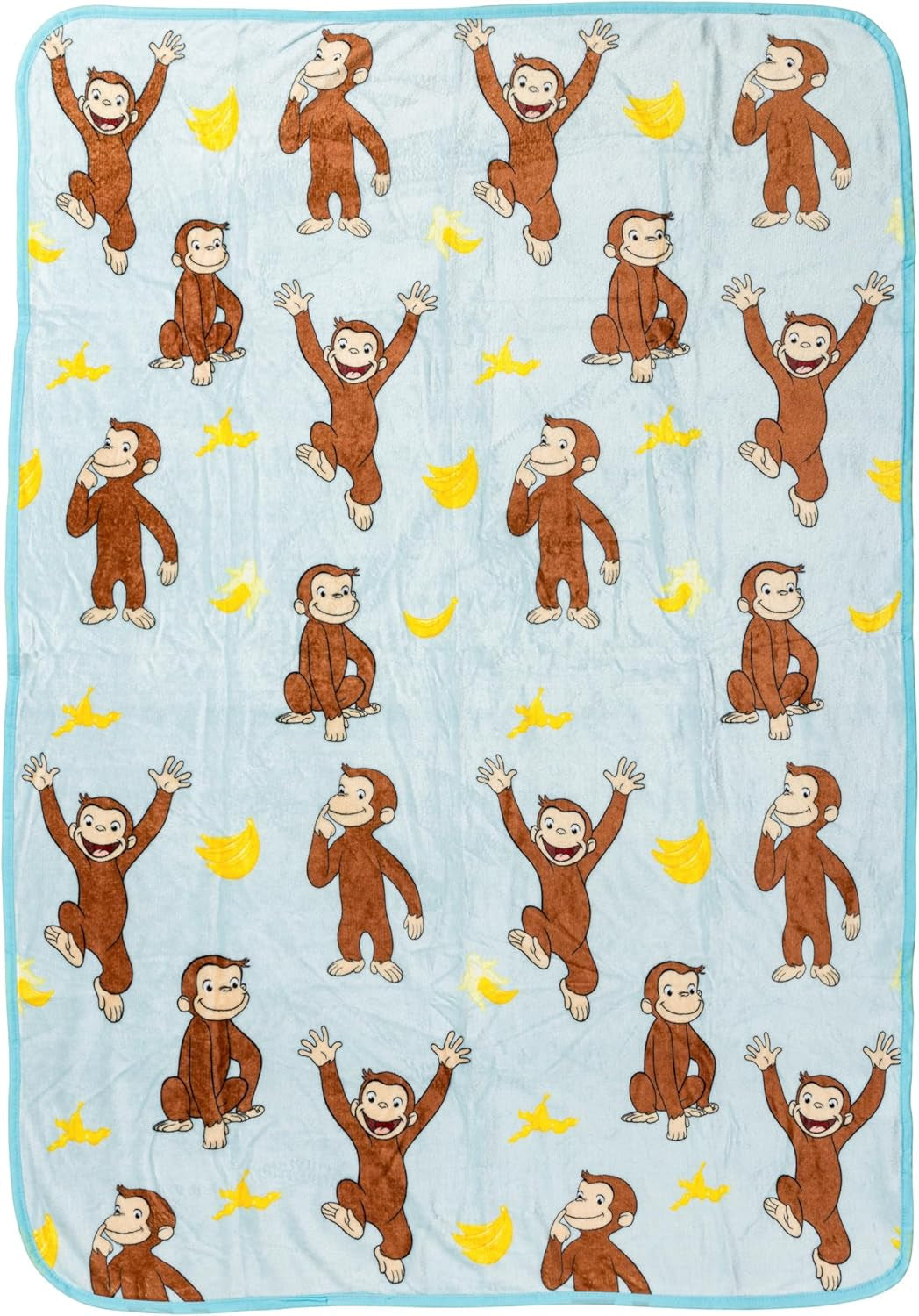 Silver Buffalo Garfield hangdeken, fleece, 114,3 x 152,4 cm Bedden en dekens Silver Buffalo Curious George Bananas
