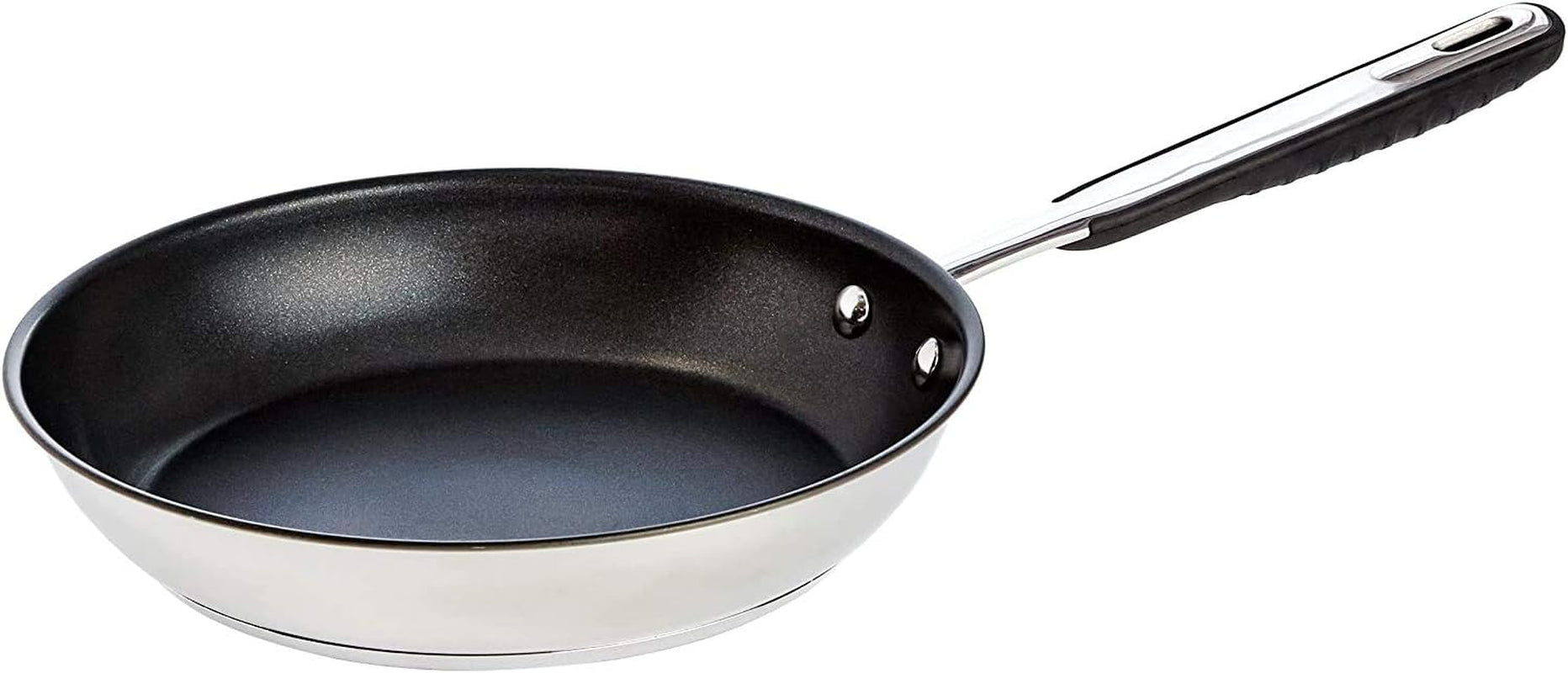RVS pan met antiaanbaklaag - geschikt voor inductie, met comfortabel handvat - 28 Cm Potten en pannen Naty Shop 28 Cm RVS pan