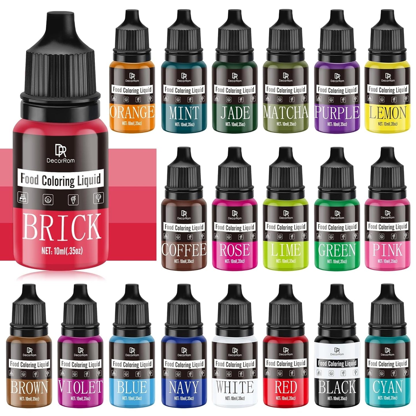 Vloeibare kleurstof voor levensmiddelen, 10 ml Naty Shop