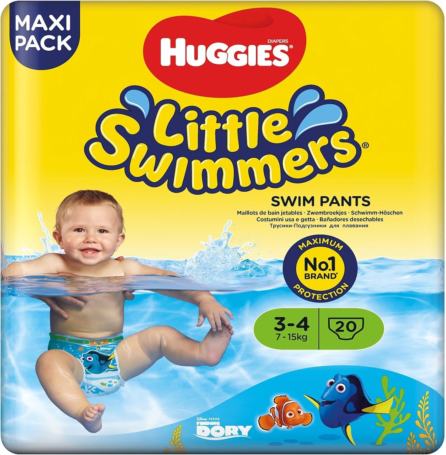 Huggies Little Swimmers Zwemluiers, maat 3-4 (7-15 kg), 1 verpakking van 20