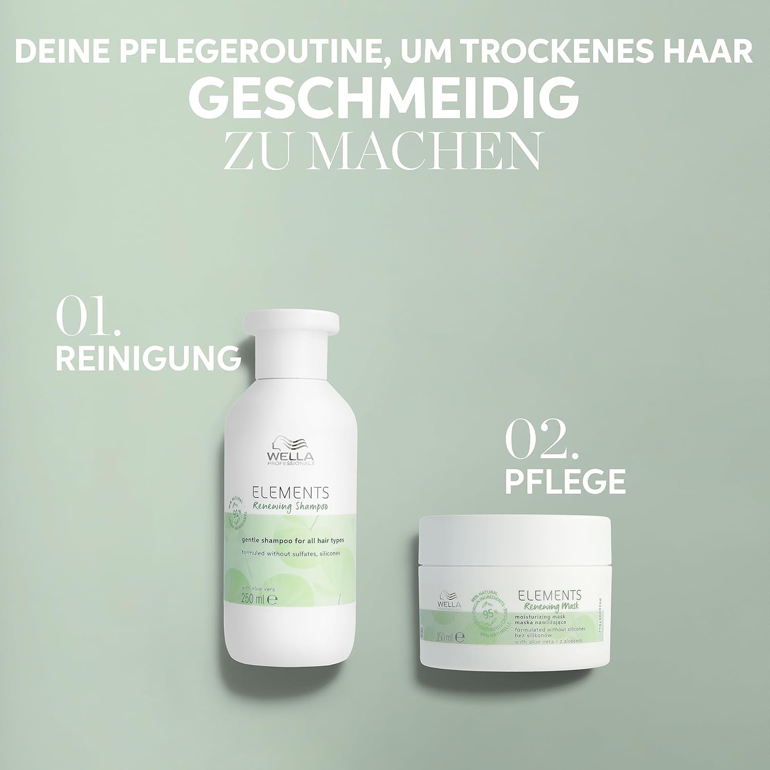 Wella Professionals Elements Vernieuwende, regenererende shampoo voor alle haartypes Wella Douche en bad