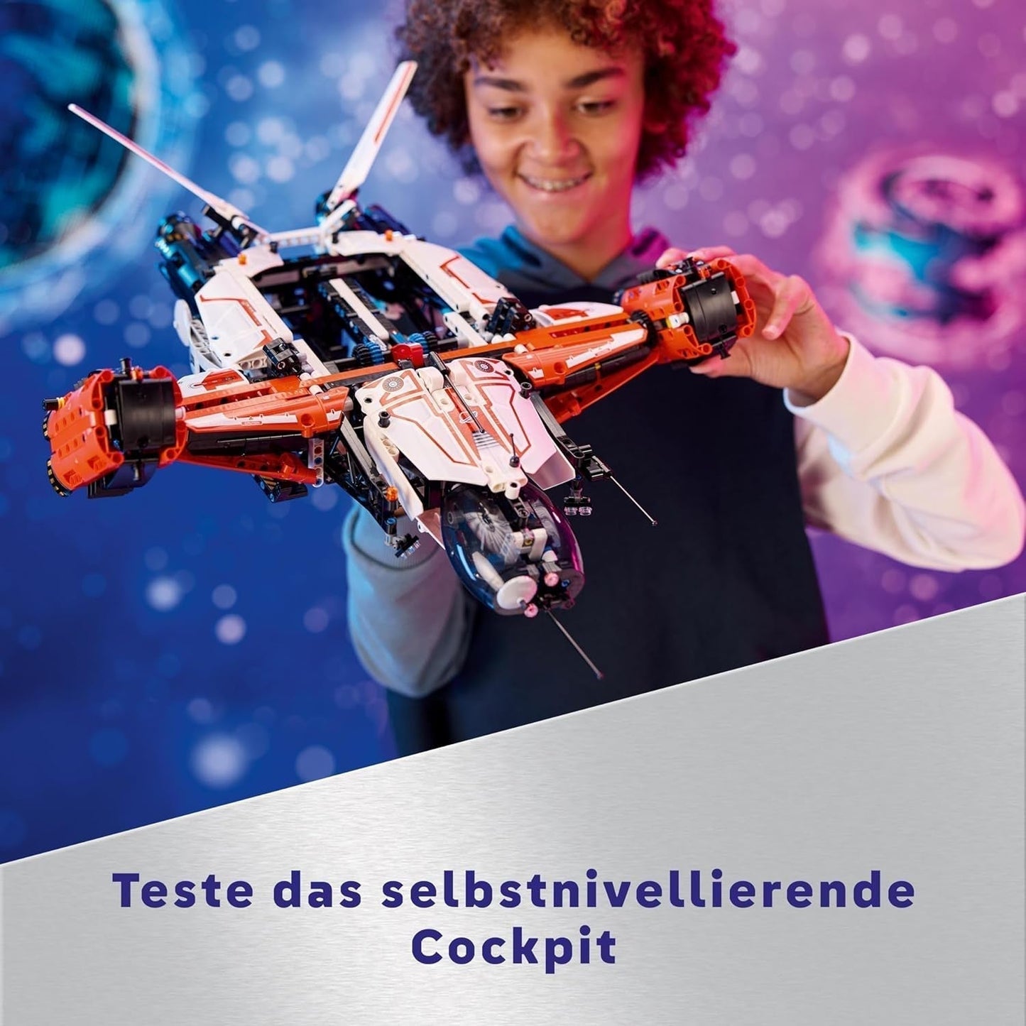 LEGO Technic Vtol Space Transporter LT81, ruimtebouwset, ruimtespeelgoed, ruimteschip, mini-rover speelset, cadeau voor jongens en meisjes vanaf 10 jaar oud 42181 Bouwsets Besuche in LEGO-Store
