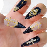 Mini Metall Nieten Punk Nail Charms Goud Zilver Strasssteine ​​Nägel Charm Kegel Spikes Nagelschmuck Glitzersteine ​​Nail Art Studs Nagel Steine ​​Legierung Nagelanhänger Rhinestones Nageldesign Zubehör