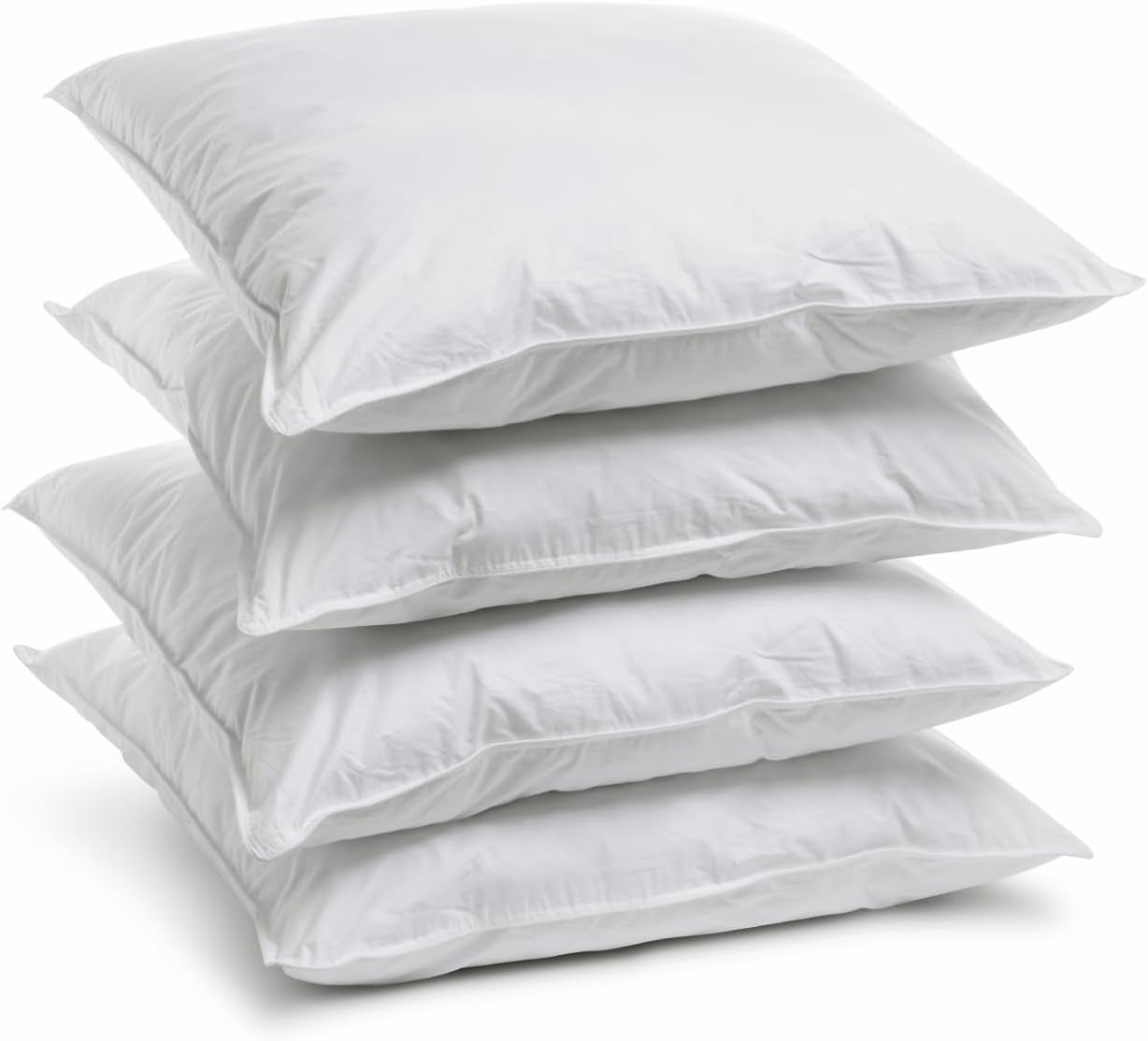 Bleu Câlin Home Collection Set van 4 kussens Cliniguard Anti-Mite Wit 60X60 Cm Standaard kussens Naty Shop Set van 4 kussenslopen