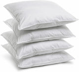 Bleu Câlin Home Collection Set van 4 kussens Cliniguard Anti-Mite Wit 60X60 Cm Standaard kussens Naty Shop Set van 4 kussenslopen