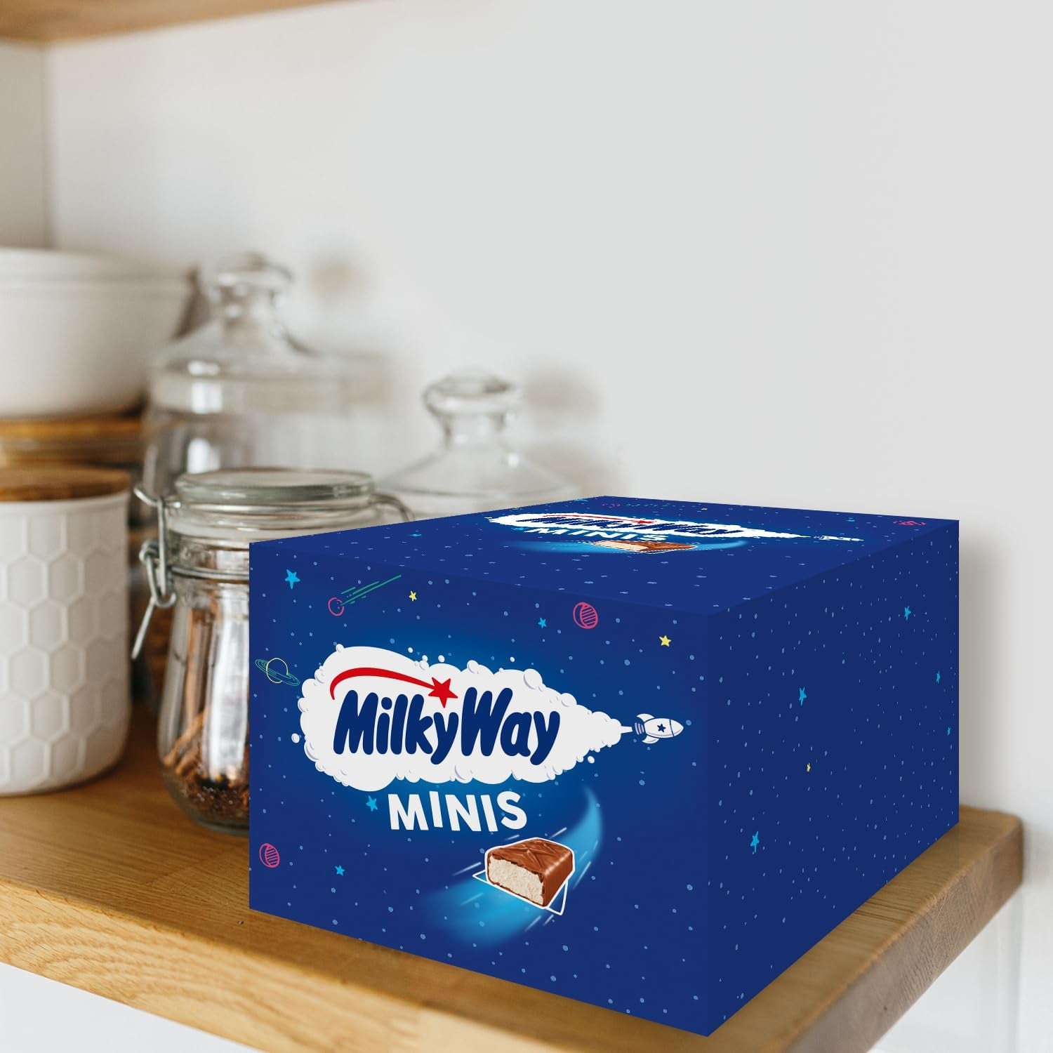 Mini-chocoladerepen, chocoladebulkverpakking, lichte melkcrème, 150 x 15,5 g, 2,3 kg