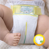 Pampers Premium Protection luiers voor nieuwe baby's, Jumbo-verpakking, maat 1, 72 stuks